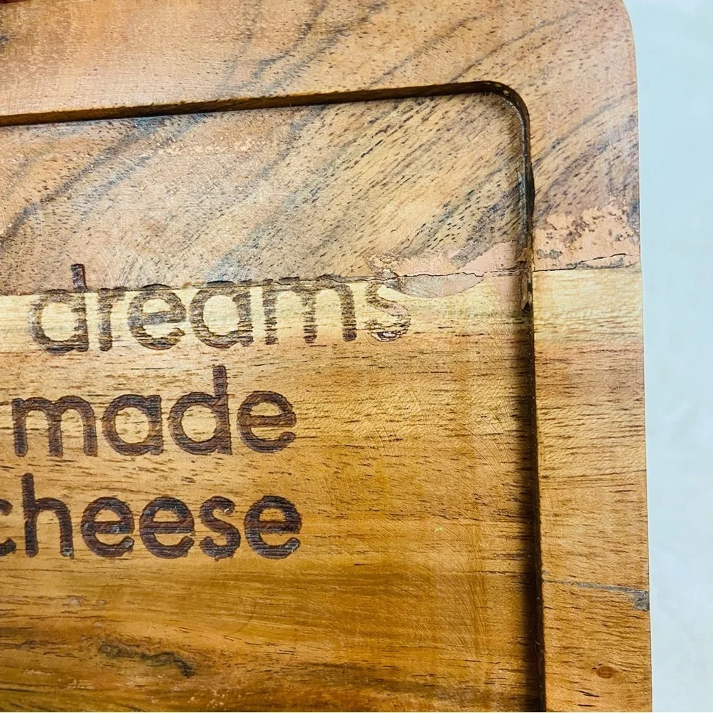 NWOT Kirkland home Engraved Wood cheeky Charcuterie Board Friends & Family